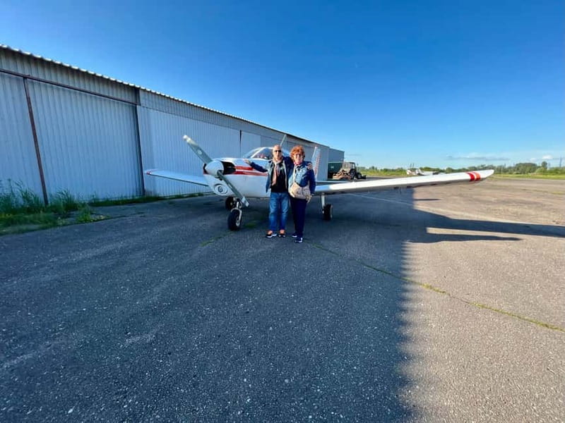 Airplane flight over Riga or Latvia - Seeing Riga from a four-seat Cessna