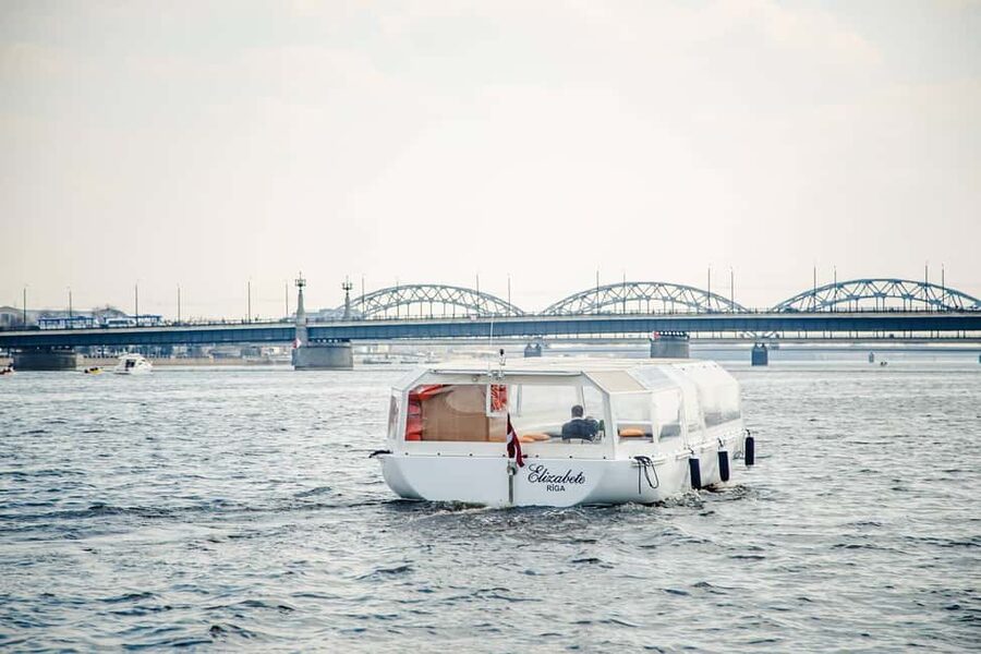 Boat Trip to Jūrmala or Back to Riga - River Cruises Latvia - Leaving Riga through the Daugava