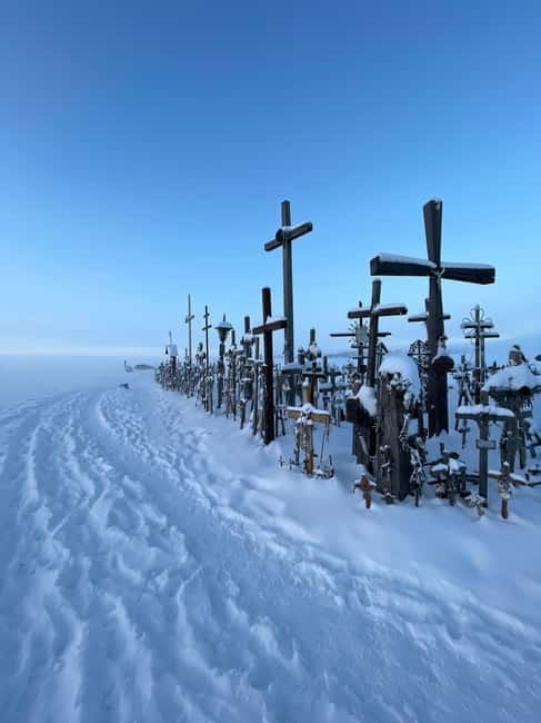From Riga: Trip to the Hill of Crosses and Pearls of Jelgava - Walking among thousands of crosses