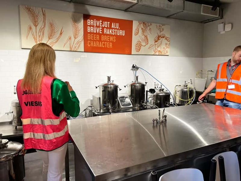 Latvian Brewery Visit & 5 Beer tasting - Entering a local Latvian brewery