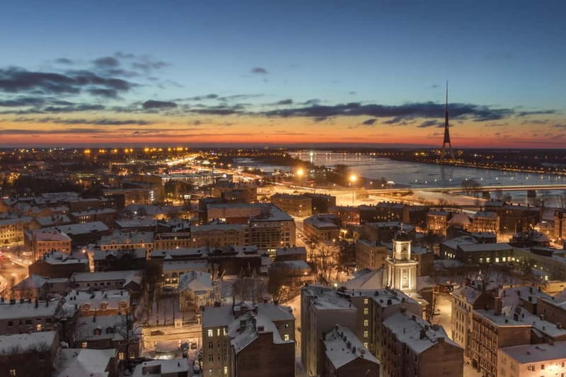 Panorama Riga Observation Deck Ticket - Taking the lift, then climbing to the terrace