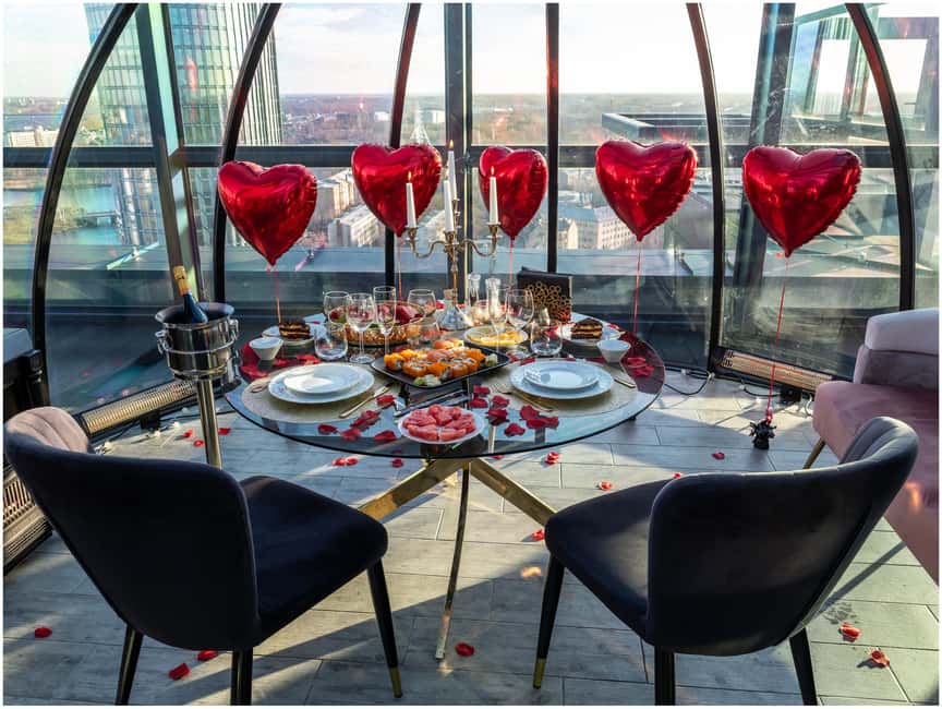 Riga: 23rd Floor Igloo Dome Rental - Taking the lift to Riga’s 23rd-floor view