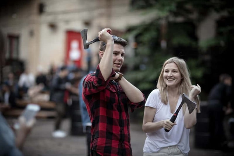 Riga: Axe and Knife Throwing Experience - Learning the relationship between force and angle