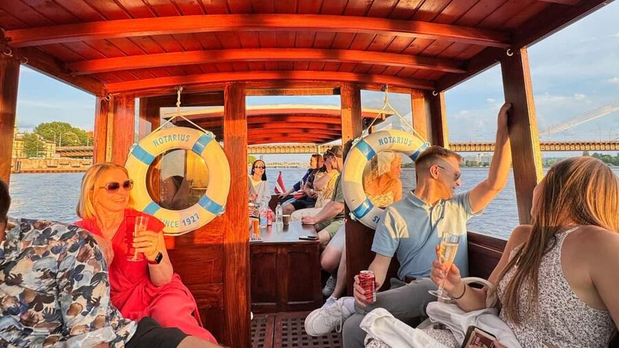 Riga: Canal Boat Tour with Welcome Drink & Audio Guide - Finding Andrejosta before departure