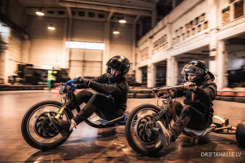 Riga | Drifta Halle: Extreme 20 minute ride on a drift trike - The briefing and your first electric trike ride