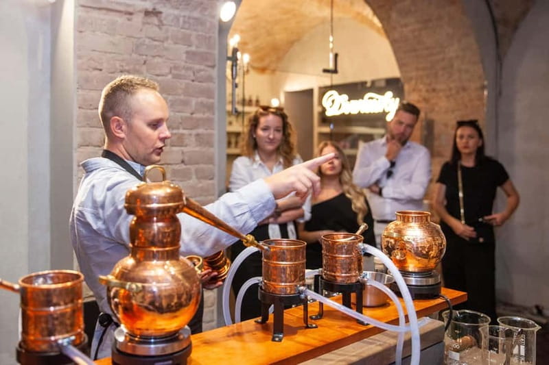 Riga Gin Lab: Gin Distillation Masterclass - Entering through the restaurant and heading downstairs