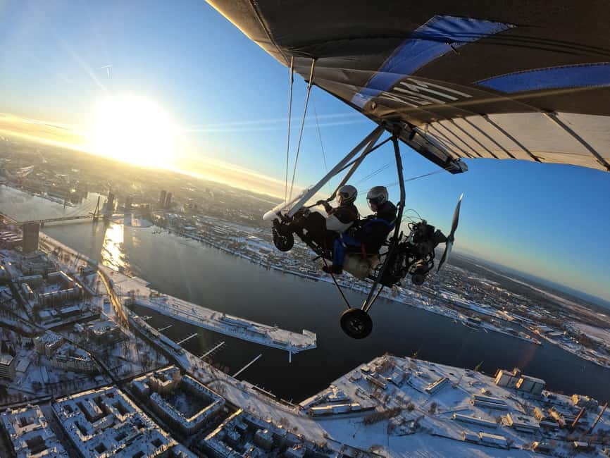 Riga: Hang-Glider 10-Minute Flight Over the City - Preparing for takeoff