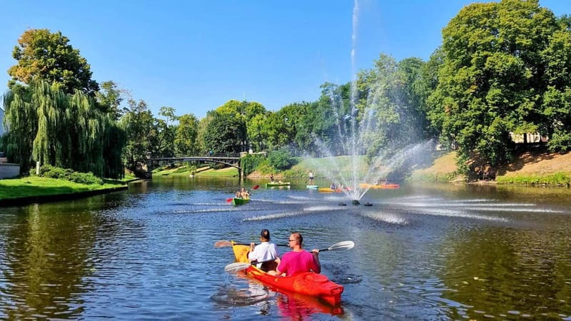 Riga: Kayak Rental in the City Center - Following the Riga Canal past the city’s main sights