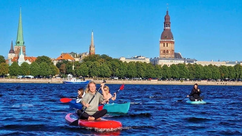 Riga: Kayak Rental in the City Center - Choosing the Daugava for wider views
