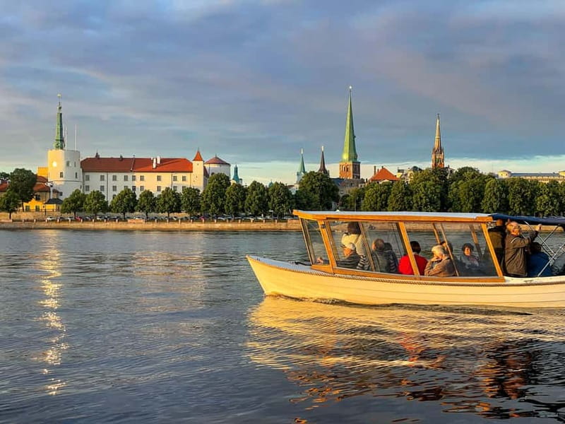Riga: Riga Canal and Daugava River Sunset Boat Cruise - Key points to know before you go