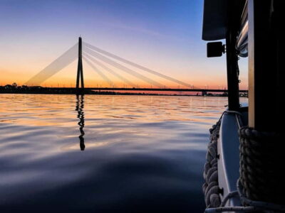 Riga Canal and Daugava River Sunset Boat Cruise