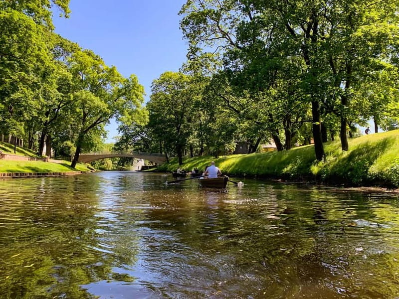 Rowing boats and (Pedal boat) rental -River Cruises Latvia - The first stretch: Riga’s canal from the water