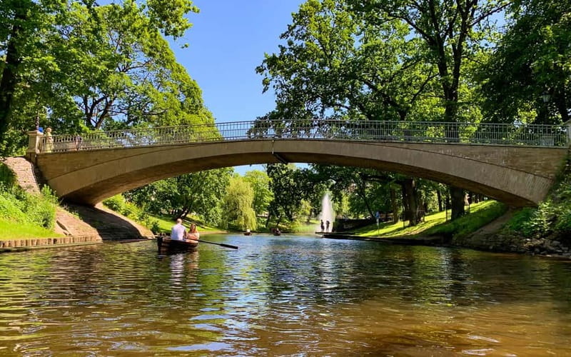 Rowing boats and (Pedal boat) rental -River Cruises Latvia - Choosing between a wooden rowboat and a pedal catamaran