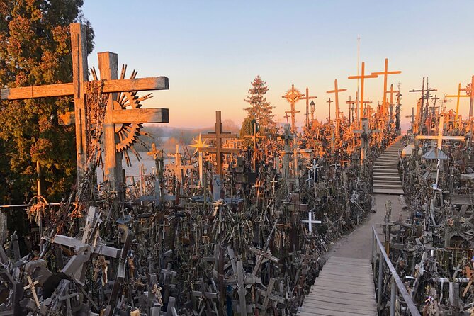 Sunrise at the Hill of Crosses - 2 countries in 1 day - Why the Hill of Crosses feels different
